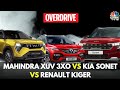 Mahindra XUV 3XO vs Kia Sonet vs Renault Kiger comparison review - A New Order? | Overdrive