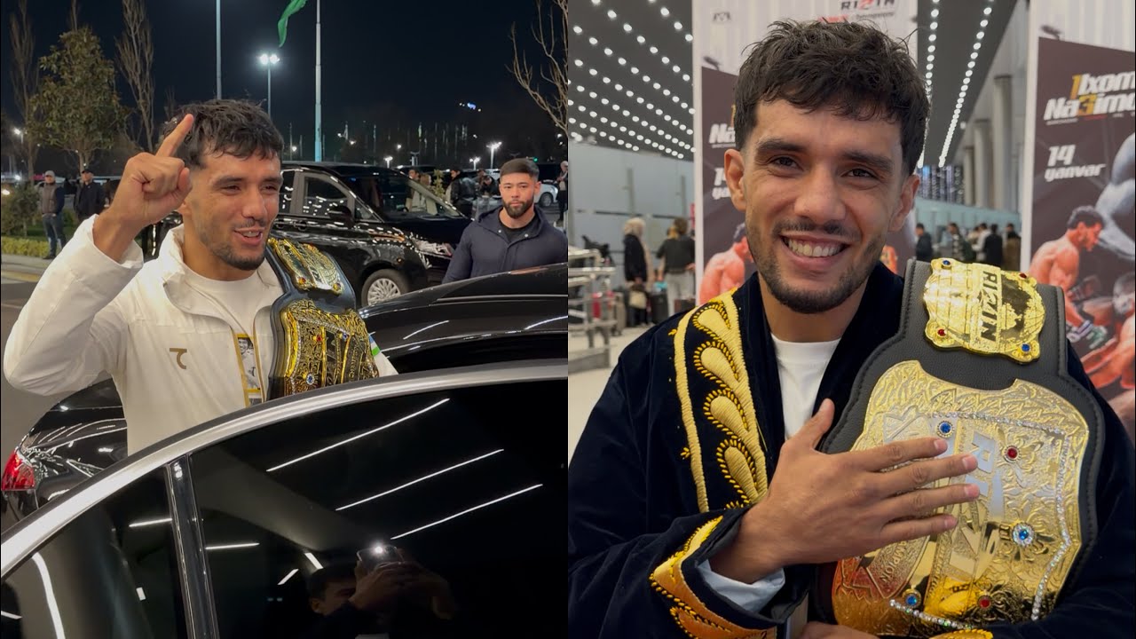 RIZIN Chempioni! 🇺🇿 Ilxom Nazimov O’zbekistonga yetib keldi INTERVYU 