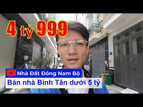 Video nhà bán quận Bình Tân dưới 5 tỷ, khu nhà cao tầng hẻm 480 Mã Lò. DT 5x10m đúc 3,5 tấm, sổ hồng riêng