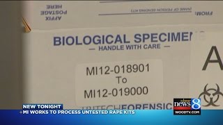 Michigan works to process untested rape kits