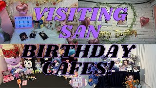 Visiting Ateez San Birthday Cafes