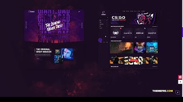Overworld - eSports and Gaming Theme magazine streamer Easy Create Website