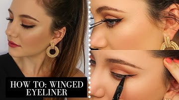 How to: Perfect Winged Eyeliner! | Applying False Lashes | HOLLY POWER