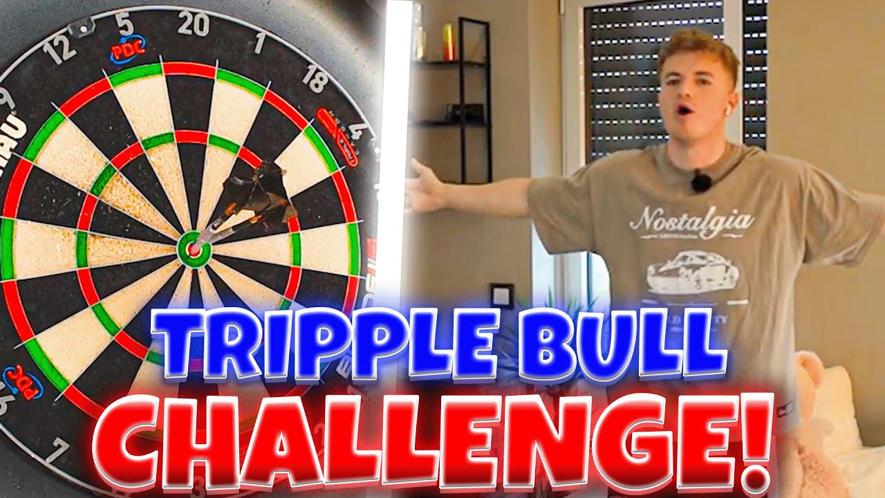 TRIPPLE BULL CHALLENGE GEGEN ​⁠@achhCarlos Darts!😱🔥 Können wir es schaffen? 🎯