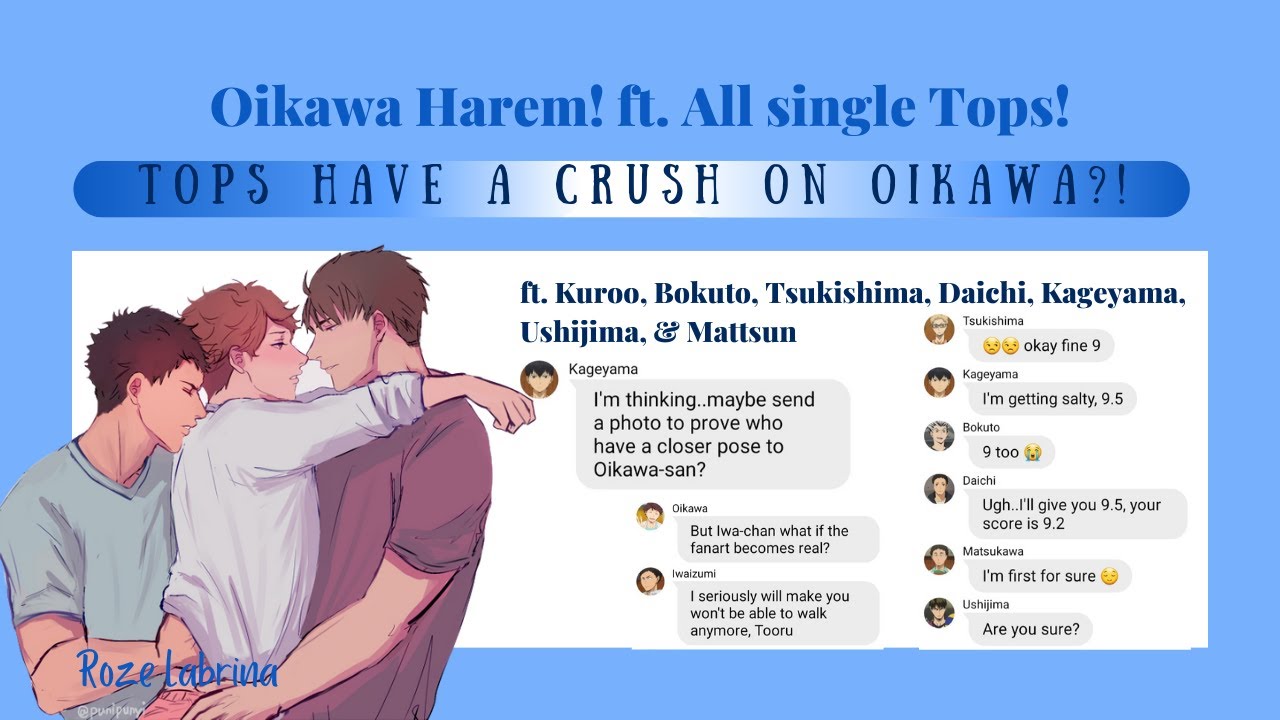 Топы влюблены в Ойкаву?! [Гарем Ойкавы] лёгкий! ИваОй