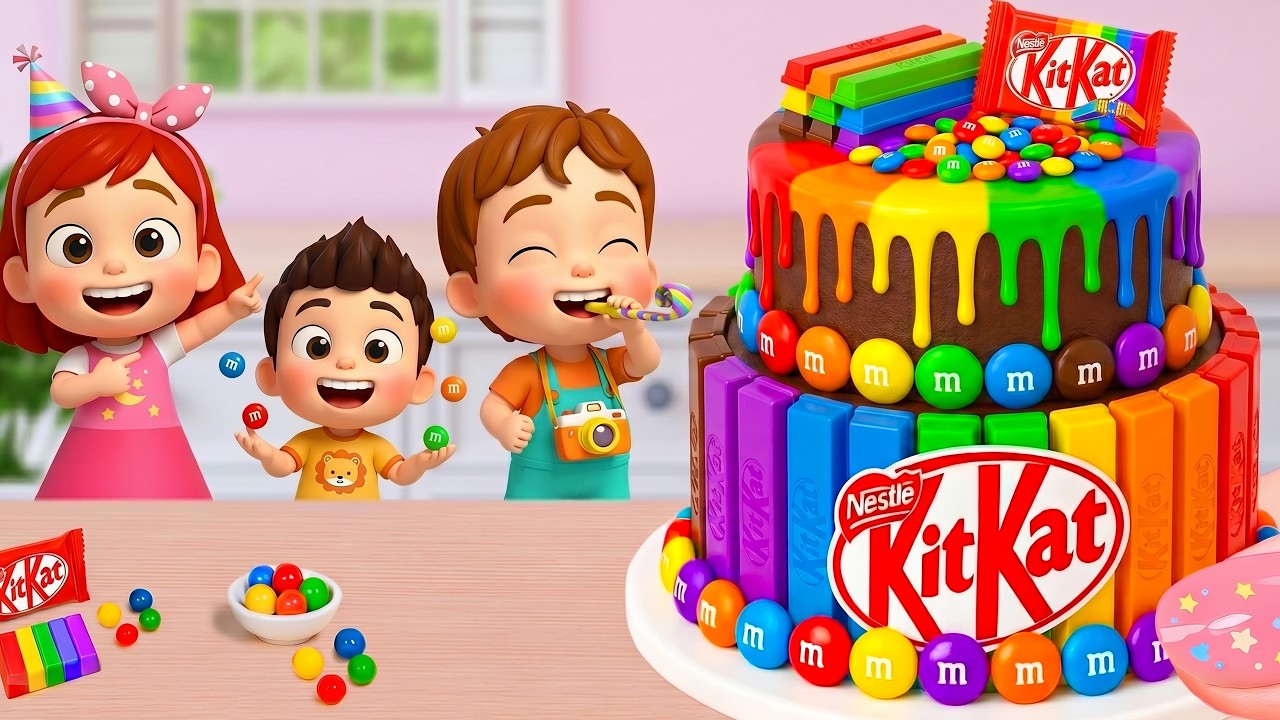 Miniature Rainbow Cake Tutorial 🌈 Amazing Mini Rainbow Chocolate Candy ...