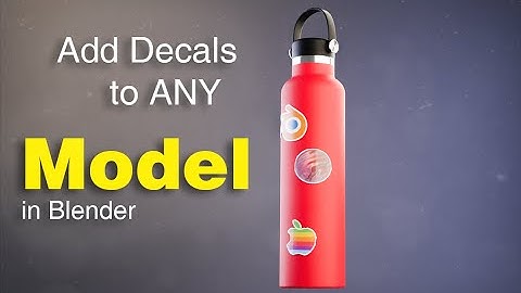 How to Add Decals/Logos to Any Model in Blender