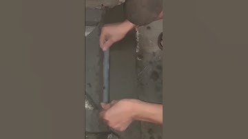 How to-Build removes excess mortar with crude tools to easily create the shape #shorts