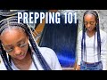 How to Prep Hair For Large Feed In Braids| Pop Smoke Braids