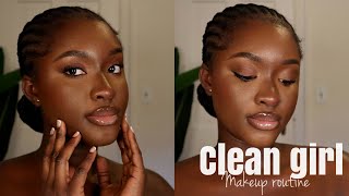 CLEAN GIRL MAKEUP FOR WOC | Simple  ,Everyday makeup | #roadto1k