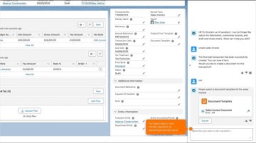 Accounting Agent Actions for Agentforce