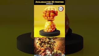 3D Printing Zenitsu ⚡ | Demon Slayer Anime Figure | Blender 3D Model #Shorts