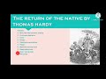 The Return Of The Native By Thomas Hardy Themes In Urdu / Hindi