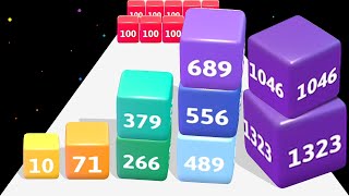 Cube Cube 3D - Number Block Math Game Run (Level Up Cube 4096) screenshot 1