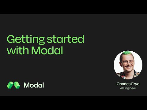 Getting started with Modal