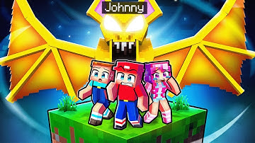 I Pretended to be the BAT MONSTER on One Block in Minecraft...