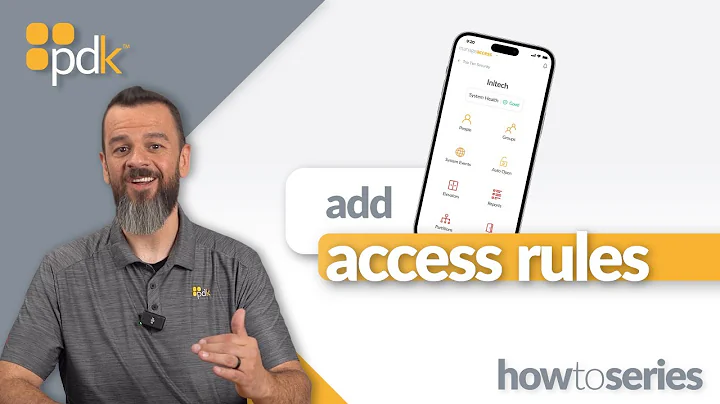 How to Add Access Rules in PDK.io