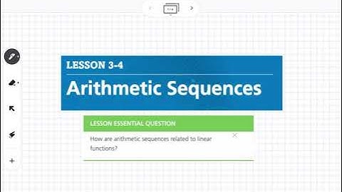Arithmetic Sequences (Lesson 3-4)