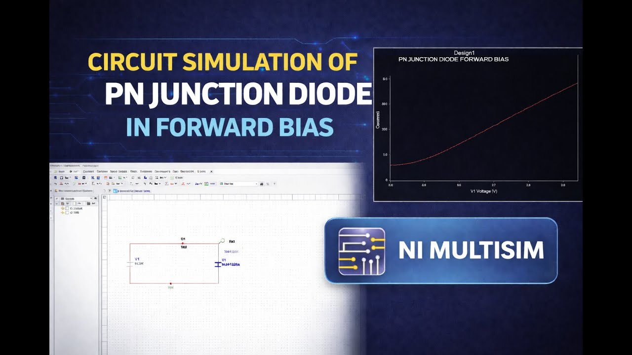 SIMULATION OF PN JUNCTION DIODE IN FORWARD BIAS - YouTube