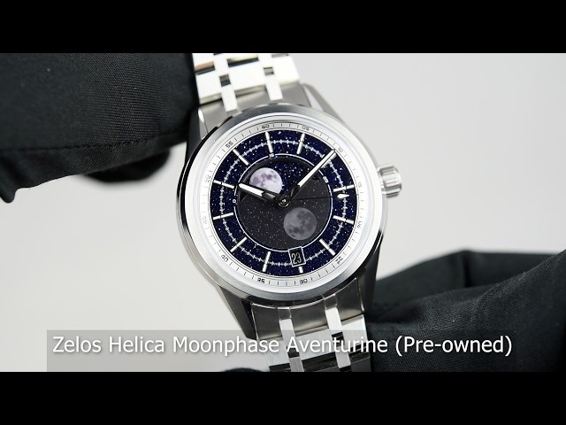 Zelos Helica Moonphase Aventurine (Pre-owned) - YouTube