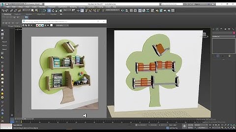 3dsmax Tutorials, How to 3D Model & Texturing a Stylish Wall Mount Book Shelve in 3dsmax (Part 1)