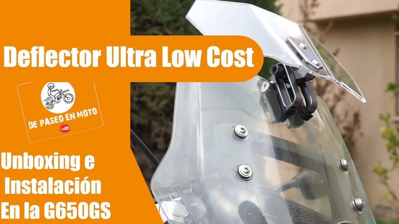 Deflector Spoiler de Moto por Menos de $20 Dolares Low Cost Unboxing e  Instalación simil #S180T 