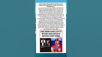 Thumbnail of Chris Brown’s Cryptic Post After Karrueche & Deion’s Emotional Moment 👀💔 #chrisbrown