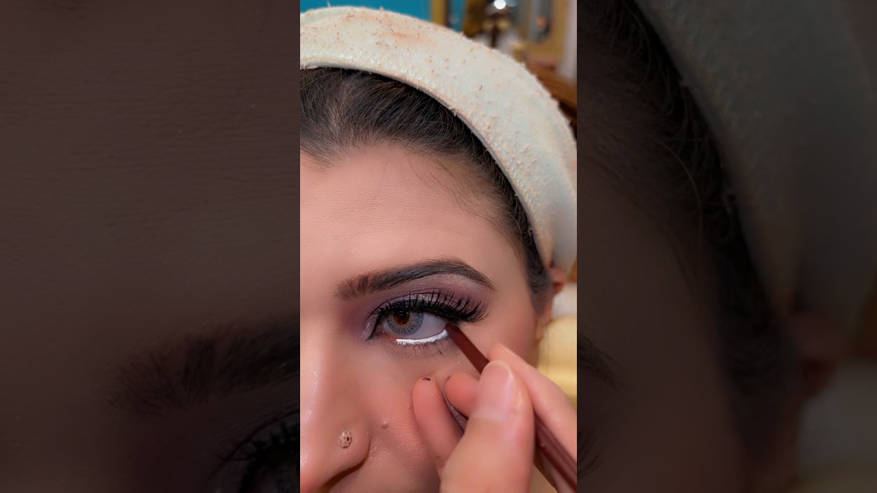 White kajal eyes😱😱🔥||white kajal makeup ||