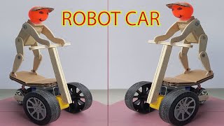 How to make a ROBOT electric CAR/DIY MODEL#robot