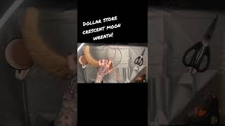 DIY Shorts | Dollar Store Christmas Moon Wreath