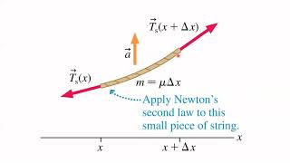 Derivation of the Wave Equation on a String