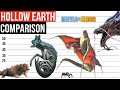 Hollow earth monsters size comparison  biggest titan in godzilla world  2021