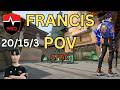 Masters Santiago winner plays Yoru nerfs!  | NS Francis Yoru POV – Haven | Valorant Radiant Ranked