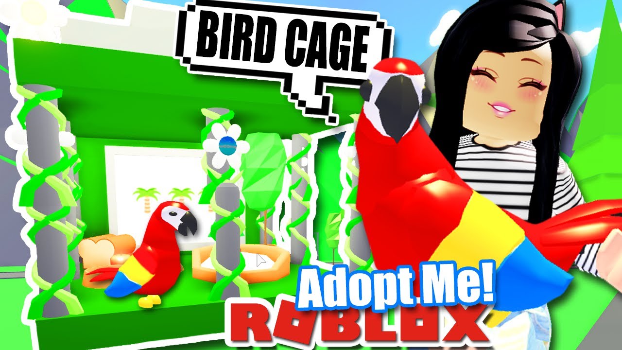 Custom Bird Cage Furniture Tutorial Adopt Me Roblox Ideas - free aussie eggs at 425 subs free pets adopt me roblox youtube