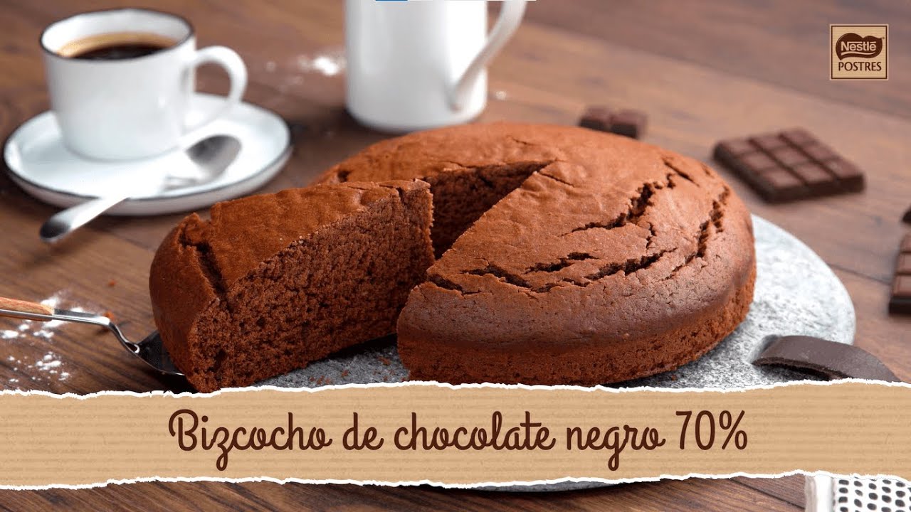 Bizcocho de chocolate negro 70 % - Nestlé Postres - YouTube