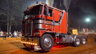 20K Lb Heavy Weight Semi Pulling Action On The Red Georgia Clay Diesels In Dark Corners 2023 (Sat)