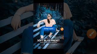 Soft blue presert light room editing #lightroom #shorts #trendingshorts screenshot 5