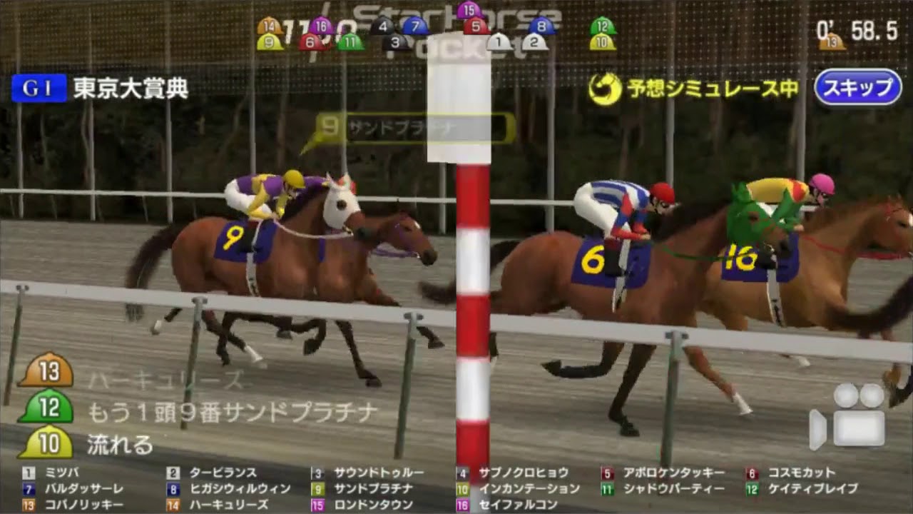 第63回 東京大賞典 Gi Umajin Net Windex Starhorsepocketシミュレース再現映像 Youtube