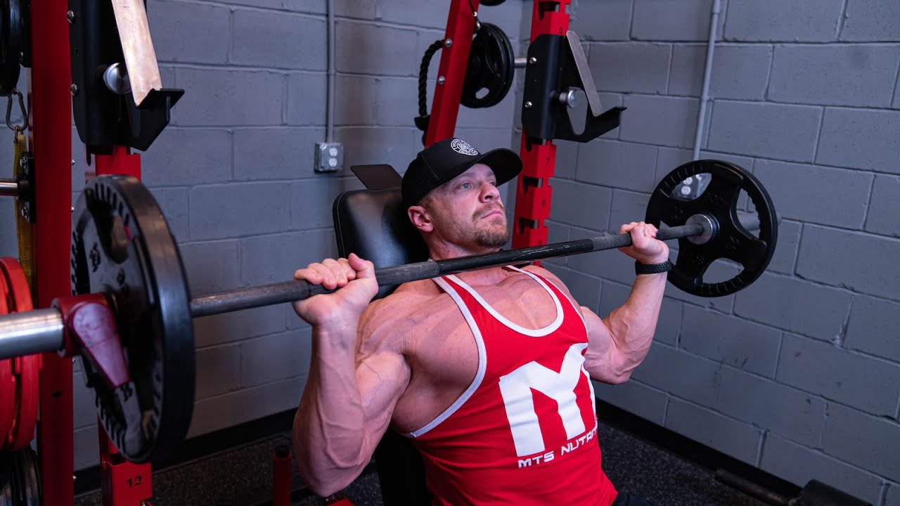 Seated Barbell Shoulder Press Exercise