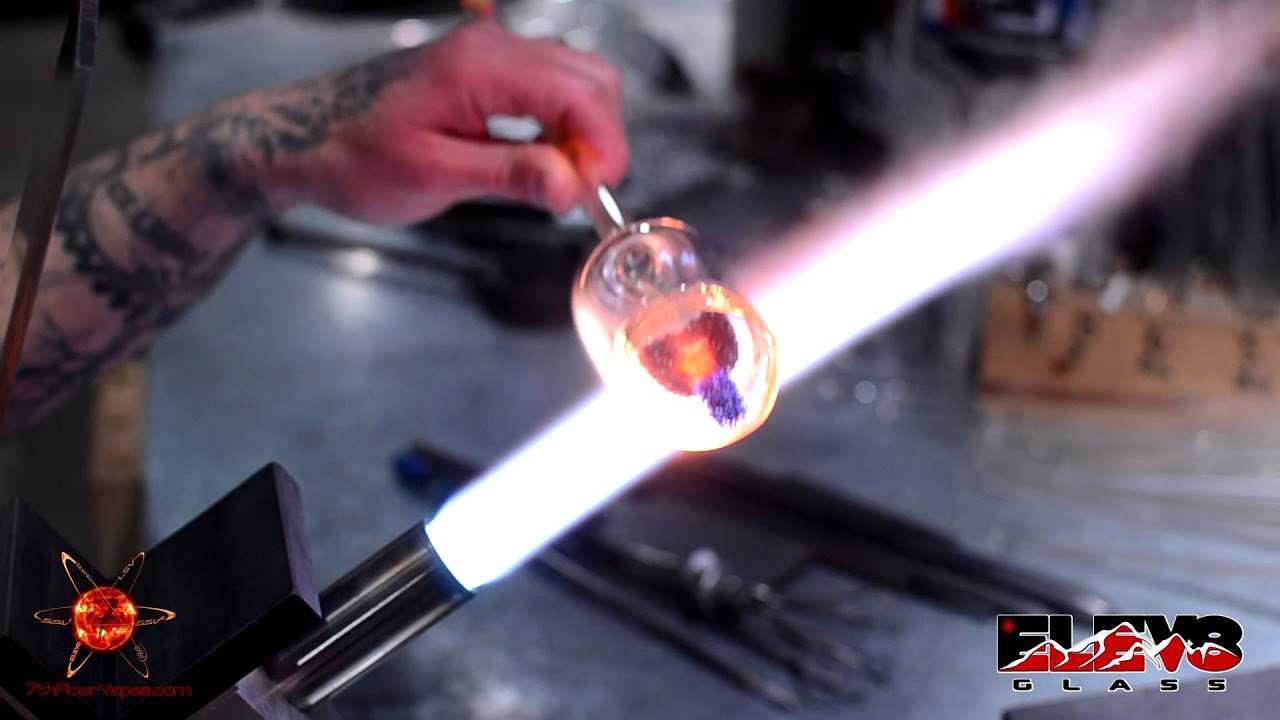 ELEV8 Glassblowing - Jeff E - White Colorado Pipe