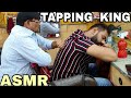 ASMR head massage with neck cracking by Tapping kING SARWAN #indianbarber #indianmassage