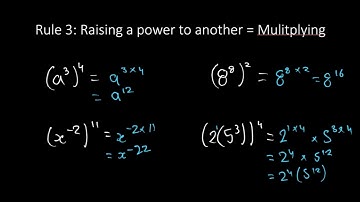 GCSE Maths - The 7 Rules of Indices - Index Notation Part 1