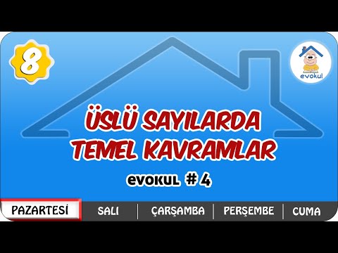 Üslü Sayılarda Temel Kavramlar | 8.Sınıf #uzaktanegitim #evokul Kampı