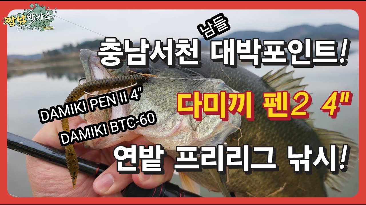 배스낚시 충남서천 소문난포인트! 연밭 프리리그 낚시! #다미끼 #DAMIKI #펜2 #BTC60 #DC100 #디씨100 #하드베이트 #배스낚시 #bassfishing #짬낚