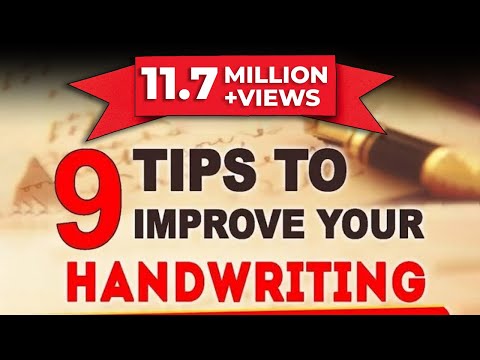 Video: How To Learn To Write Beautifully