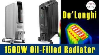 Review of DeLonghi OilFilled Radiator Space Heater, Quiet 1500W De'Longhi