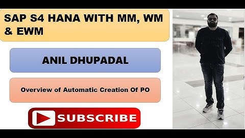 Create automatic Purchase Order in SAP S4 HANA with MM