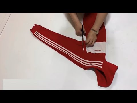 DIY/아디다스 저지로 리폼한 아동상하세트 만들기/How to make baby clothes with adidas jersey