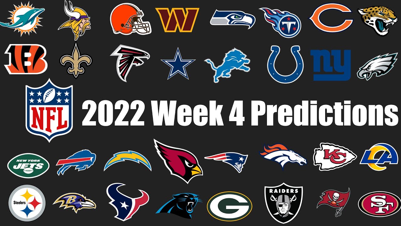 2022 NFL Week 4 Predictions 