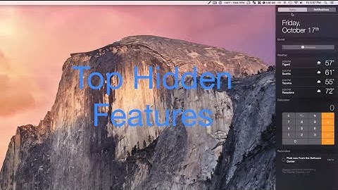 Top OS X Yosemite Hidden Features